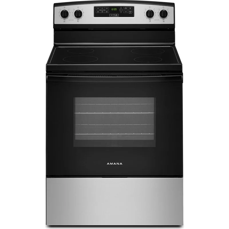 Amana Cuisinière électrique 30 po avec très grande fenêtre de four YAER6203MSS