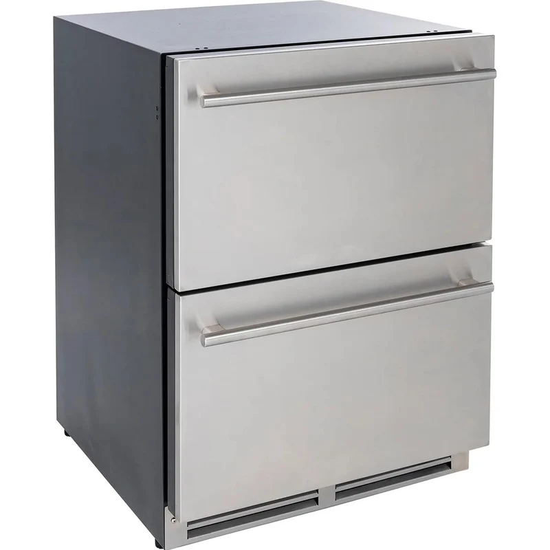 Sapphire Réfrigérateur à 2 tiroirs intérieur/extérieur de 24 pouces SRD243SSPR