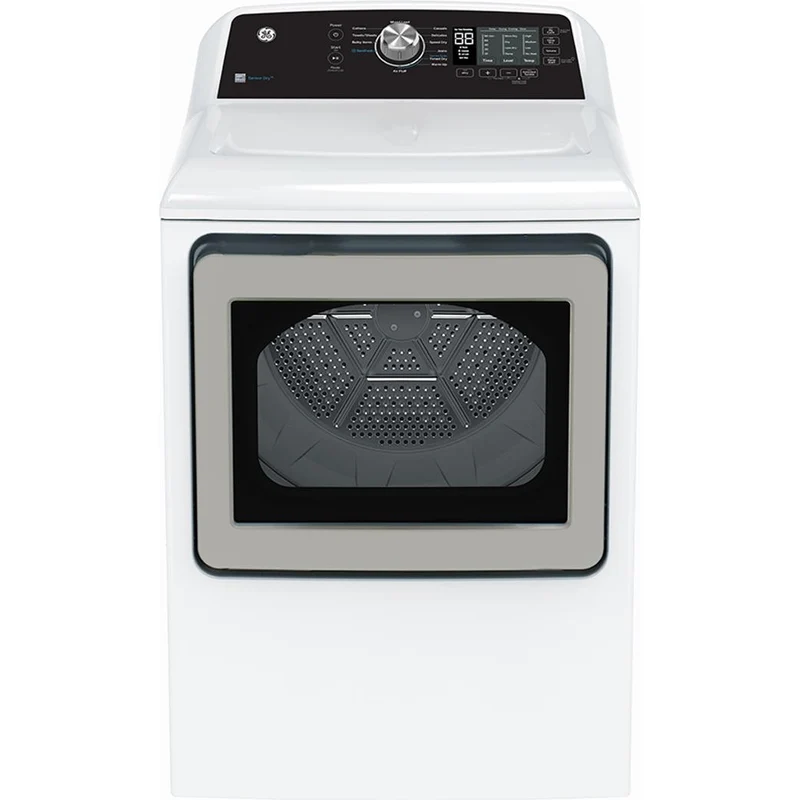 GE Sécheuse à gaz de 7,4 pi. cu. avec cycle SaniFresh GTD68GBMRWS