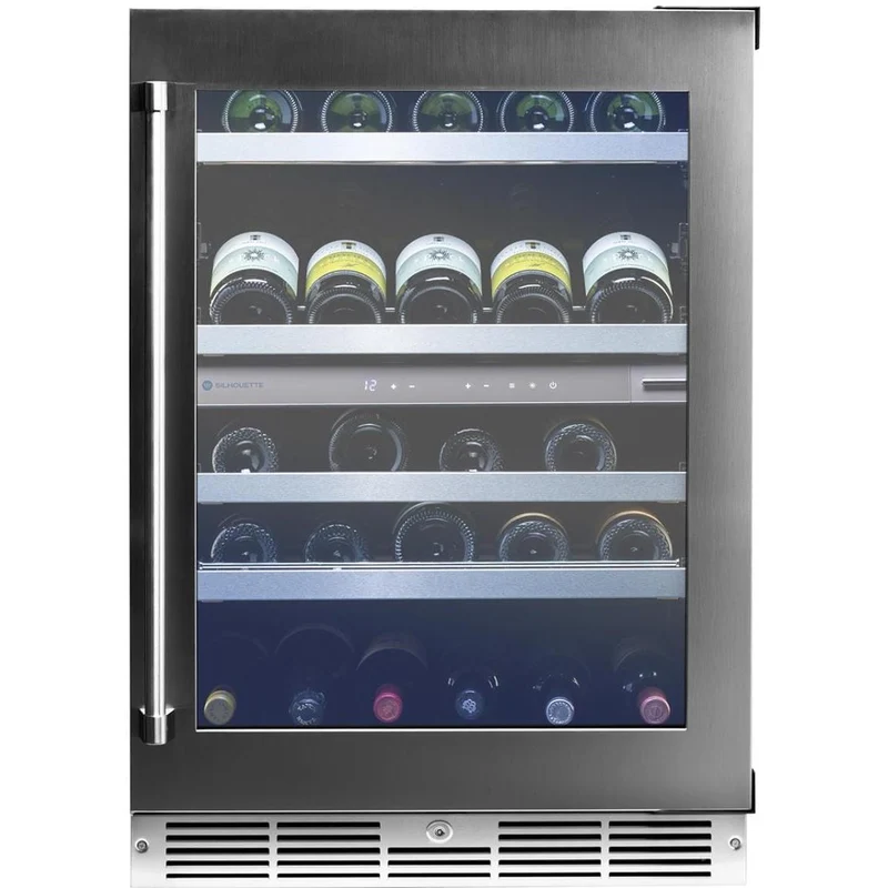 Silhouette Professional Cellier à vin série Pro Gen 3 de 51 bouteilles à deux zones SPRWC052D3SS