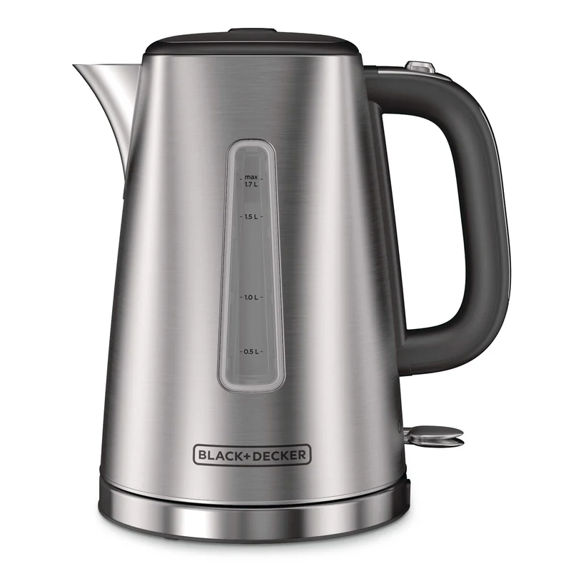 Bouilloire électrique en acier inoxydable 1500 Watts / 1.7 L Black & Decker ( KE3100SKT )