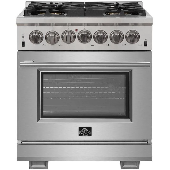 Forno Capriasca Alta Qualita cuisinière bi-combustible autonome de 30 pouces avec technologie convection FFSGS6187-30