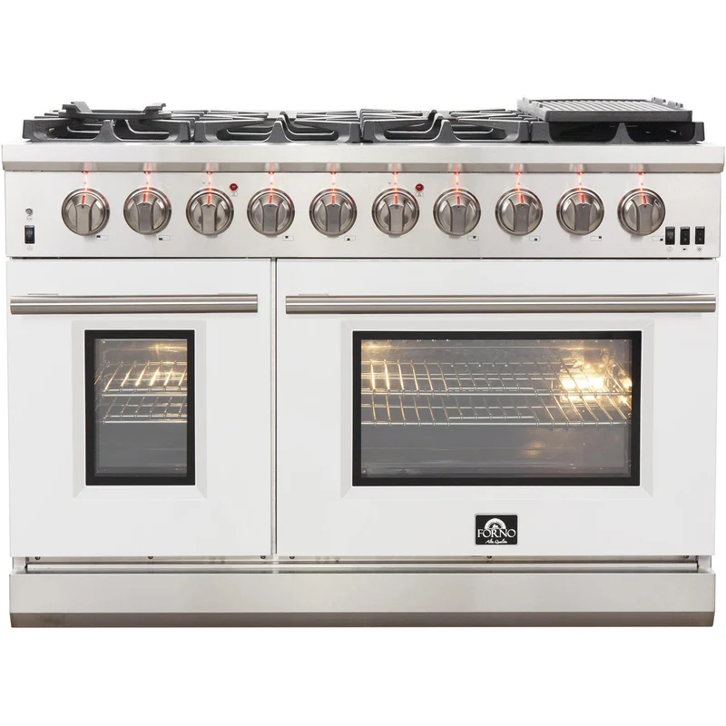Forno Capriasca Alta Qualita cuisinière à gaz autonome de 48 pouces avec technologie convection FFSGS6260-48