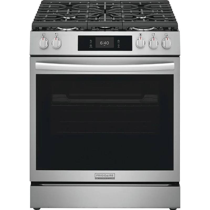 Frigidaire Gallery Cuisinière à gaz de 30 pouces avec fonction Pizza cuite sur pierre GCFG3070BF