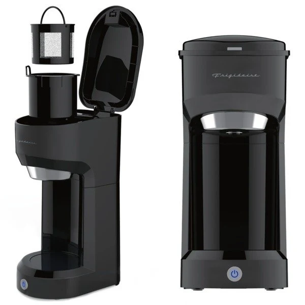 Cafetière 1 Tasse au Design Rétro Classique Noir Frigidaire ECMK088 [BOITE OUVERTE]
