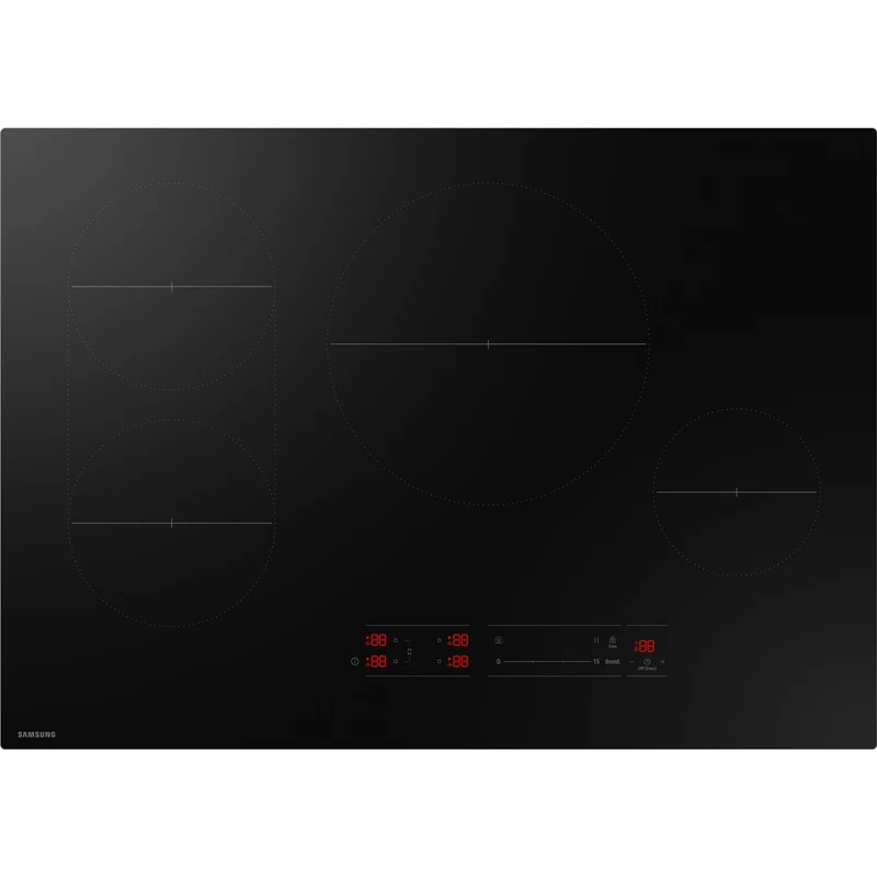 Samsung Table de Cuisson à Induction Intelligente de 30 Pouces avec 4 Éléments et Commandes Tactiles Numériques CC70F30S2DAA