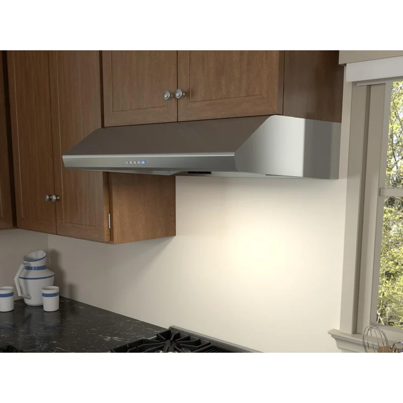Zephyr Hotte de cuisinère sous le cabinet série Hurricane de 36 po. AK2536CS