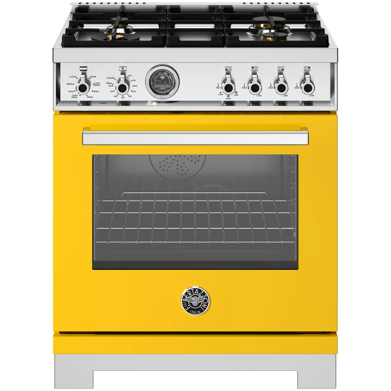 Bertazzoni Cuisinière amovible à biénergie de 30 pouces PRO304BFEPGIT