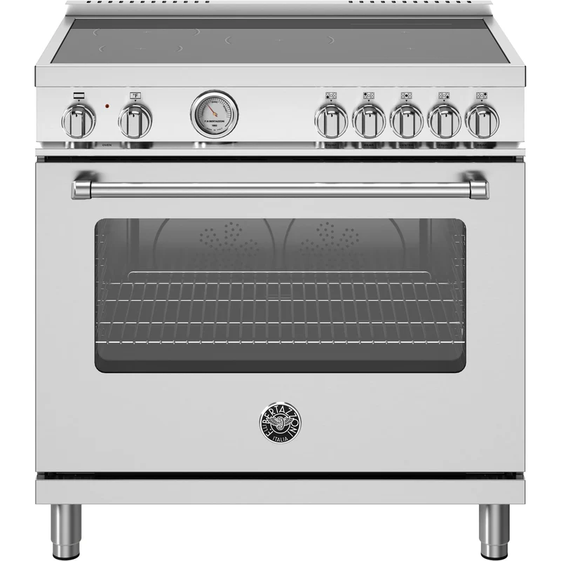 Bertazzoni Cuisinière amovible à induction de 36 pouces MAS365INMXV