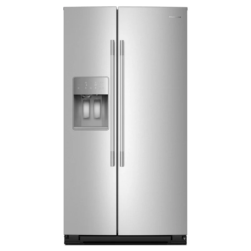 KitchenAid Réfrigérateur côte-à-côte à profondeur de comptoir de 36 pouces, 21 pi. cu. avec distributeur d'eau et de glace KRSC536RPS