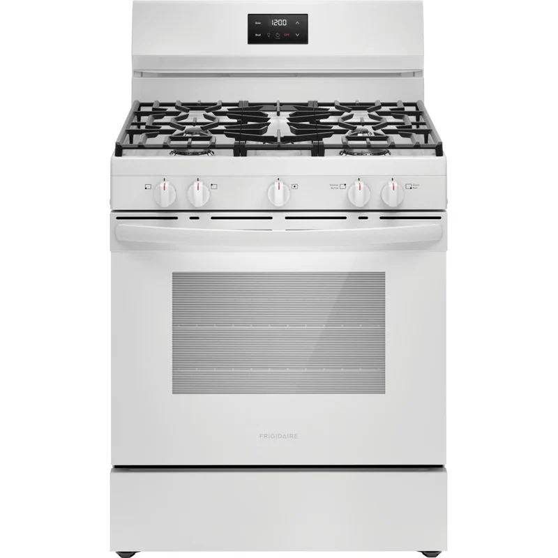 Frigidaire Cuisinière amovible à gaz avec 5 brûleurs FCRG3052BW