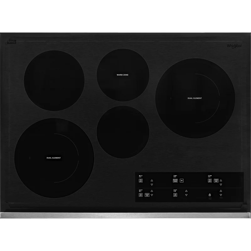 Whirlpool Table de cuisson encastrée électrique de 30 po. avec élément FlexHeat™ WCE97US0KS