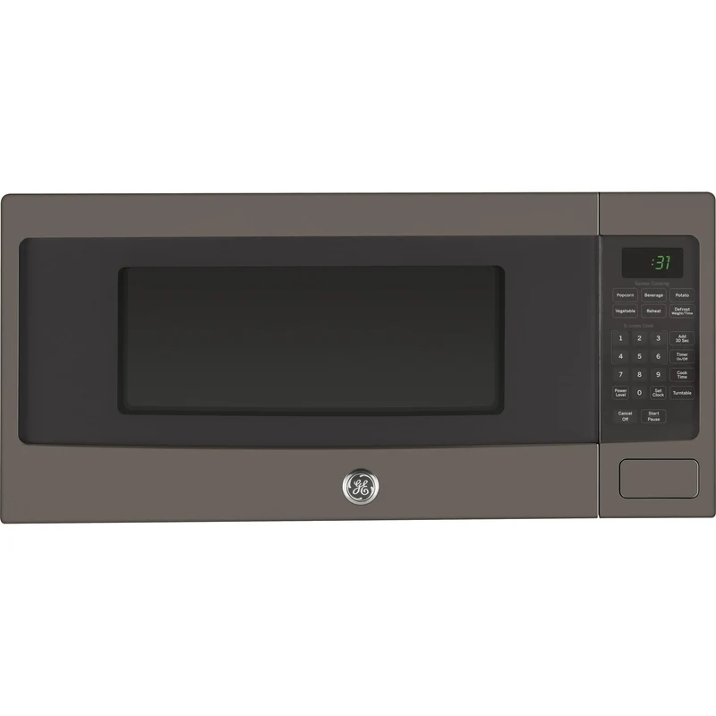 GE Profile Four à micro-ondes de comptoir de 24 po, 1,1 pi cu avec 10 niveaux de puissance PEM10SLFC