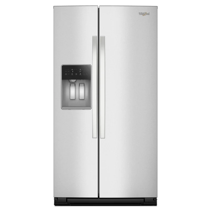 Whirlpool Réfrigérateur côte-à-côte de 36 pouces, 28 pi. cu. avec distributeur d'eau et de glace WRSF6536RZ
