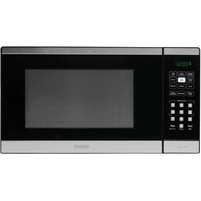 Danby Four à micro-ondes de comptoir de 17 po, 1.1 pi.cu. avec 6 options pratiques de cuisson automatique DBMW1126BBS