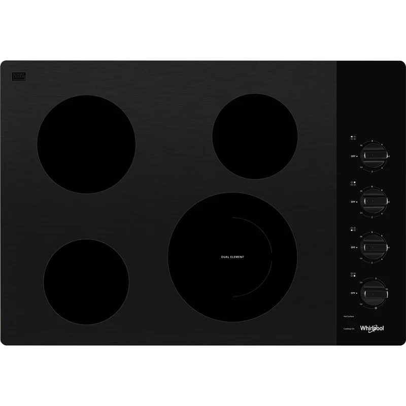 Whirlpool Table de cuisson encastrée électrique de 30 po WCE55US0HB