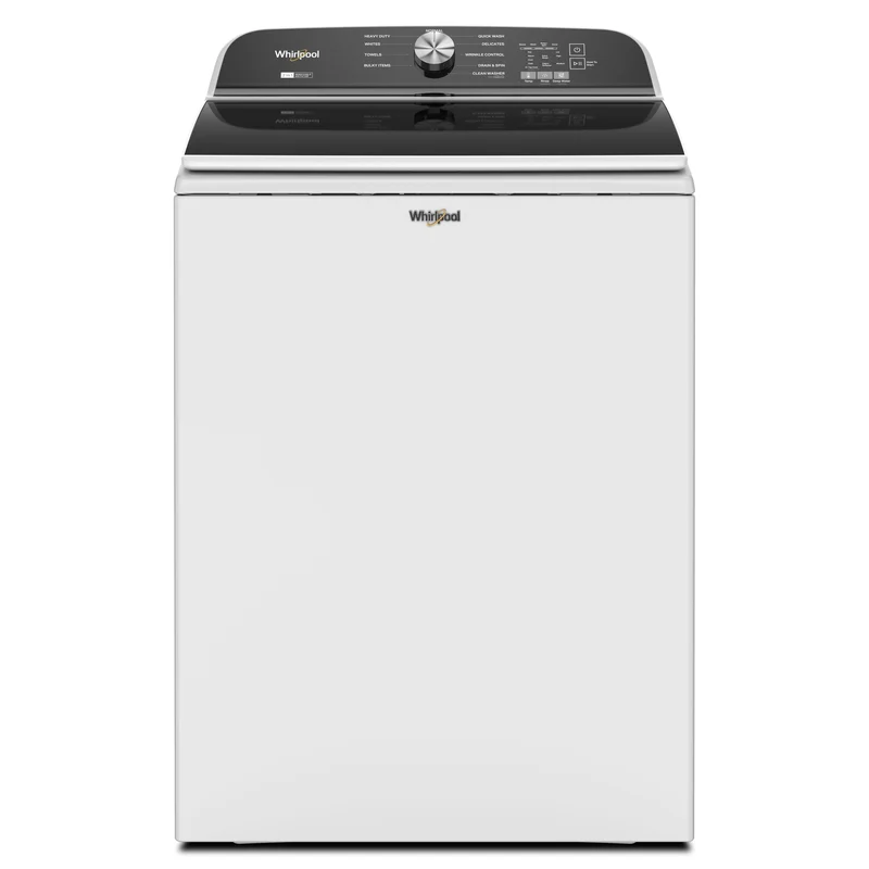 Whirlpool Laveuse à chargement vertical de 6,0 pi cu avec agitateur amovible WTW6157PW