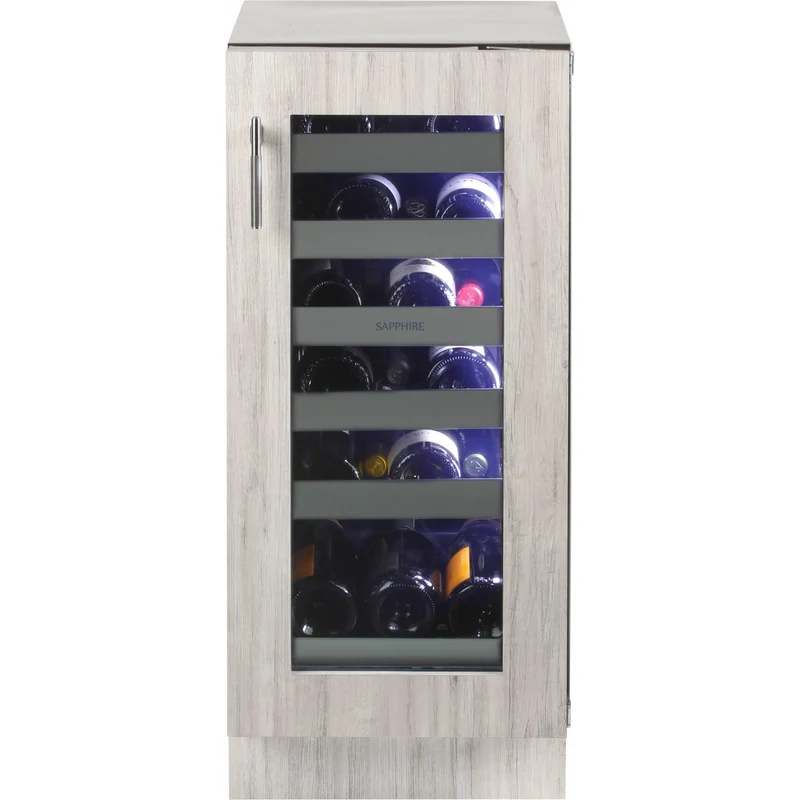 Sapphire Refroidisseur à vin de 23 bouteilles avec zone simple SW15SZPR