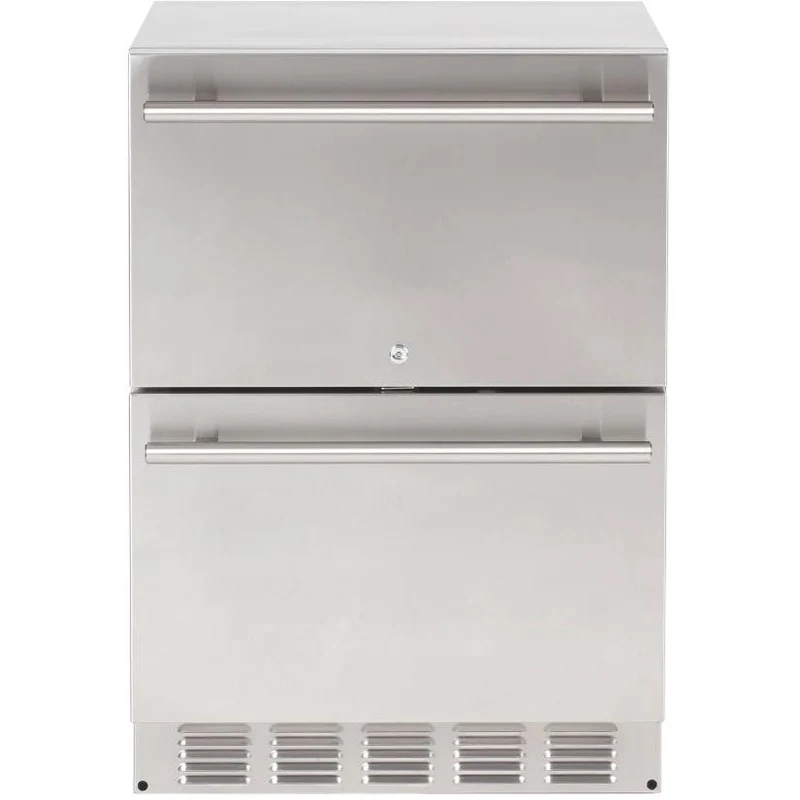 Sapphire Réfrigérateur à tiroir de 24 pouces, 4,6 pi. cu., avec dégivrage automatique SRD24SS