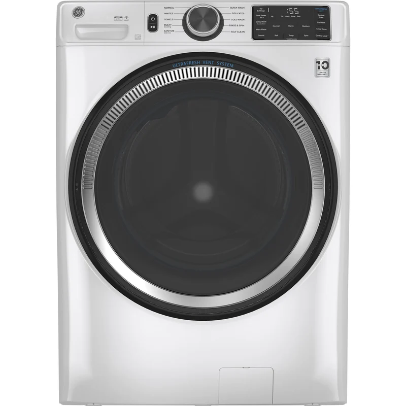 GE Laveuse à chargement frontal de 5.5 pi.cu. avec connexion Wi-Fi GFW550SMNWW