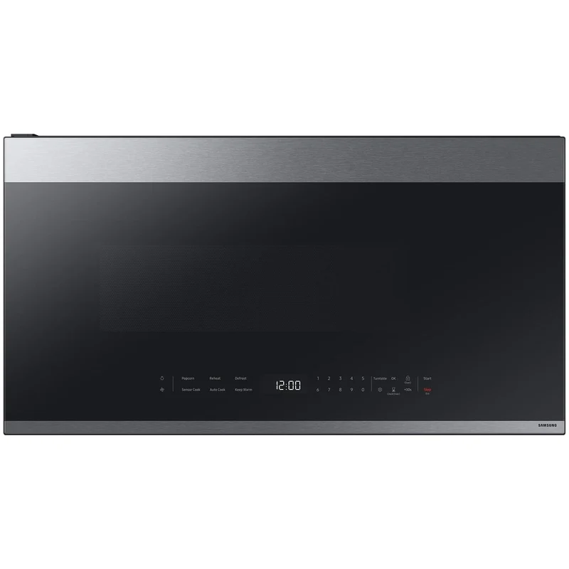 Samsung Four à micro-ondes à hotte intégrée Smart Bespoke de 30 po, 2,1 pi cu ME21DG6500SR/AC