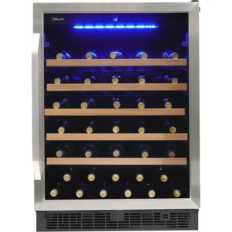 Silhouette Cellier à vin série Stilton de 50 bouteilles avec affichage numérique SWC057D1BSS