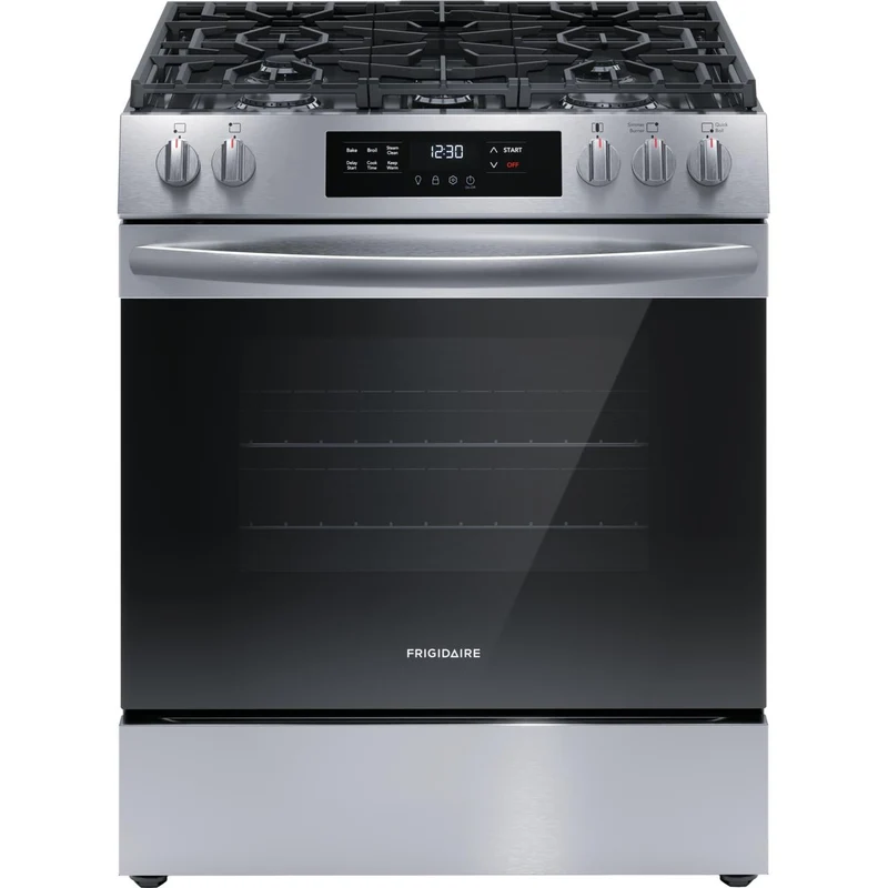 Frigidaire Cuisinière amovible à gaz de 30 pouces FCFG3062AS