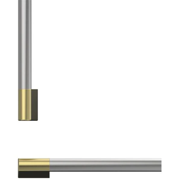 Fisher & Paykel Ensemble de poignée professionnelle ronde affleurante pour réfrigérateur-congélateur intégré, 24 pouces AHP3RD2484WBA