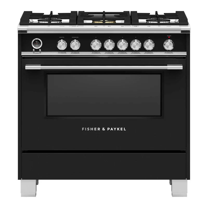Fisher & Paykel Cuisinière amovible à biénergie de 36 po avec Aero Pastry™ OR36SCG6B1