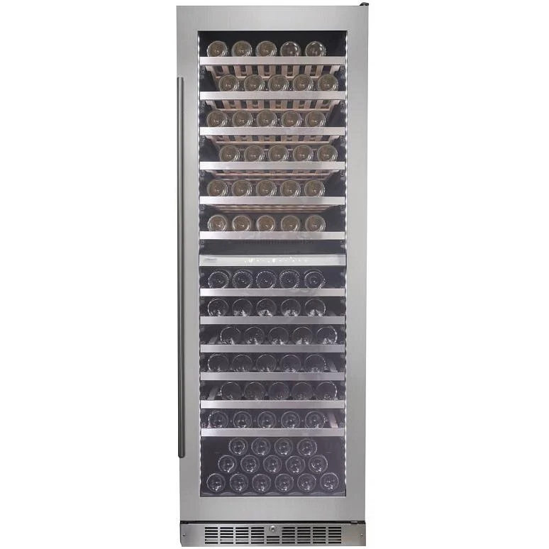 Silhouette Cellier à vin série Professional de 129 bouteilles à deux zones SPRWC140D1SS