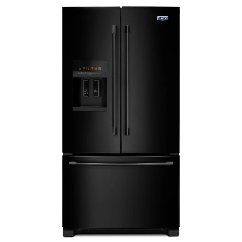 Maytag Réfrigérateur trois portes avec porte à deux battants de 36 po, 25 pi cu avec distributeur d'eau et de glaçons MFI2570FEB