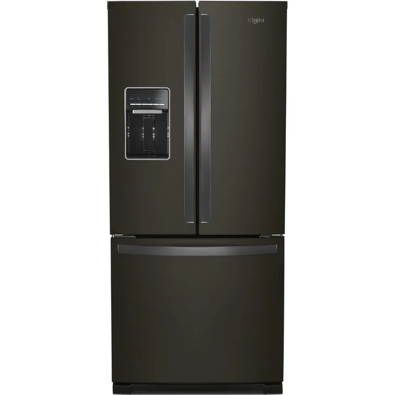 Whirlpool Réfrigérateur trois portes avec porte à deux battants amovible de 30 po, 19,7 pi. cu. avec distributeur externe d'eau avec filtration EveryDrop® WRF560SEHV