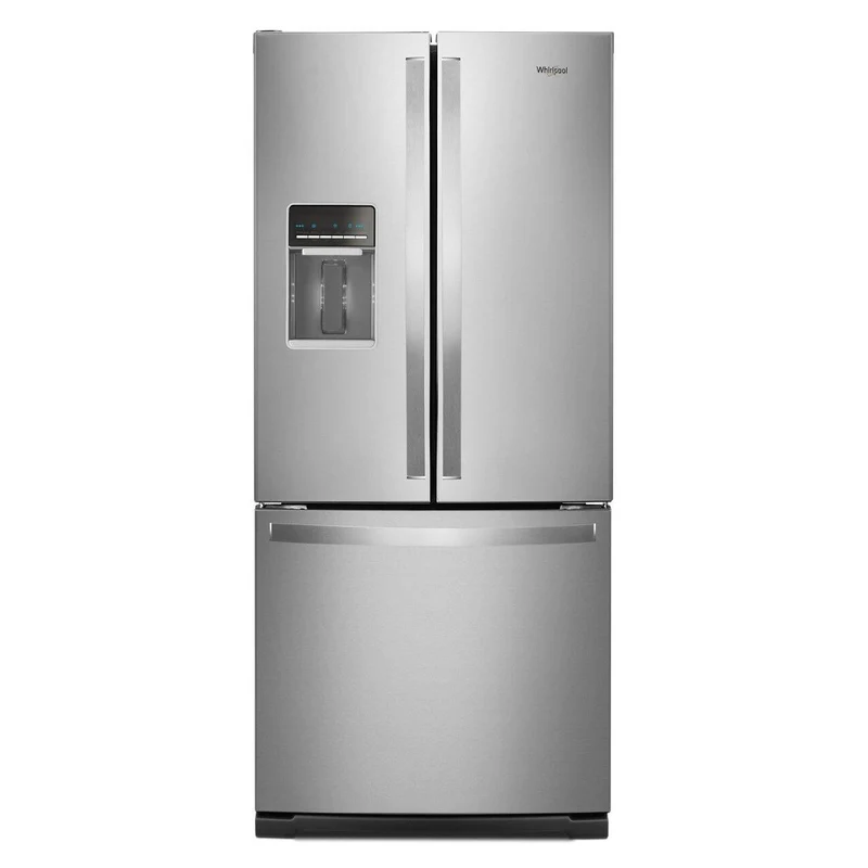 Whirlpool Réfrigérateur trois portes avec porte à deux battants amovible de 30 po, 19,7 pi. cu. avec distributeur externe d'eau avec filtration EveryDrop® WRF560SEHZ