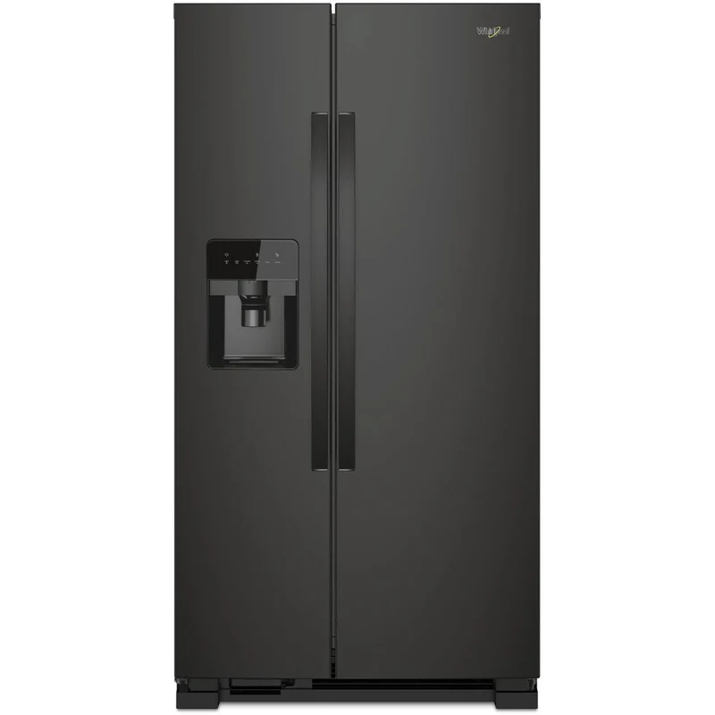 Whirlpool Réfrigérateur côte-à-côte de 36 po, 24,5 pi cu amovible avec distributeur externe de glaçons et d'eau avec filtration d'eau EveryDrop™ WRS335SDHB