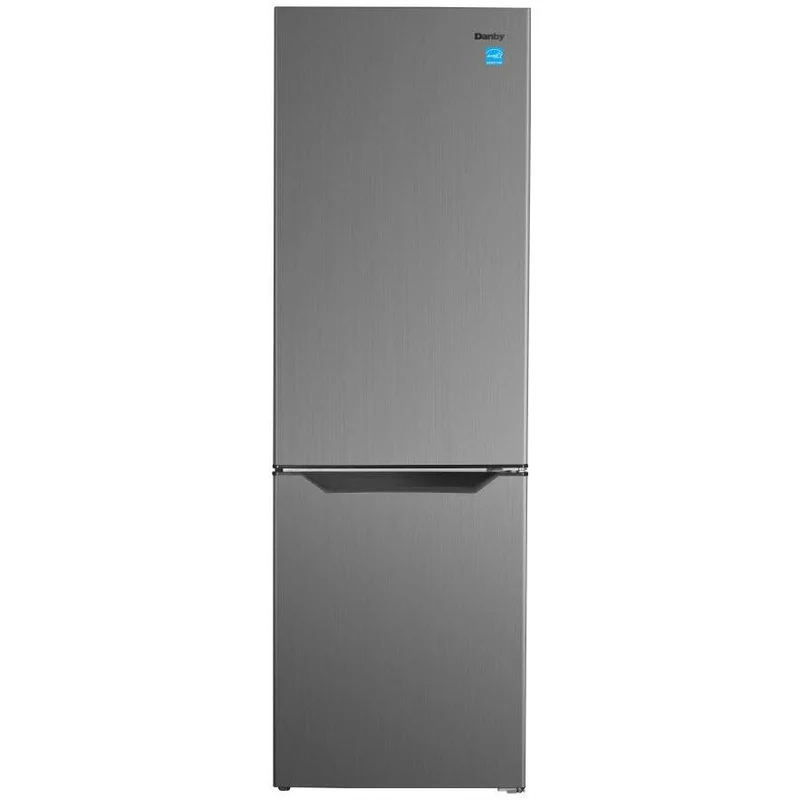 Danby Réfrigérateur à congélateur inférieur amovible de 24 po., 10.3 pi.cu. avec éclairage DEL DBMF100B1SLDB