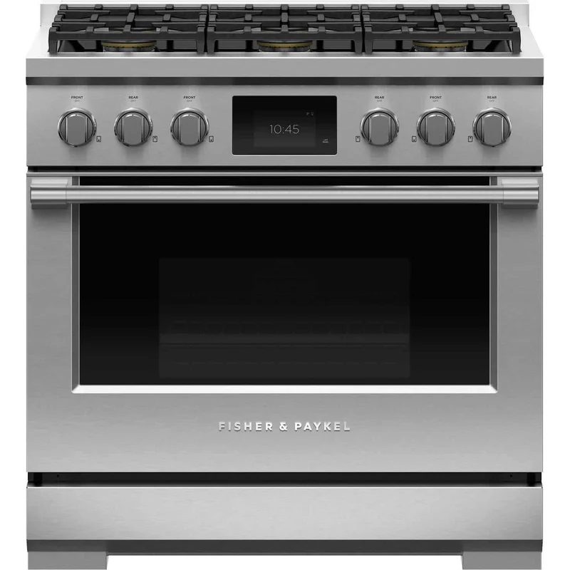 Fisher & Paykel Cuisinière biénergie amovible de 36 po avec 6 brûleurs RDV3-366-N