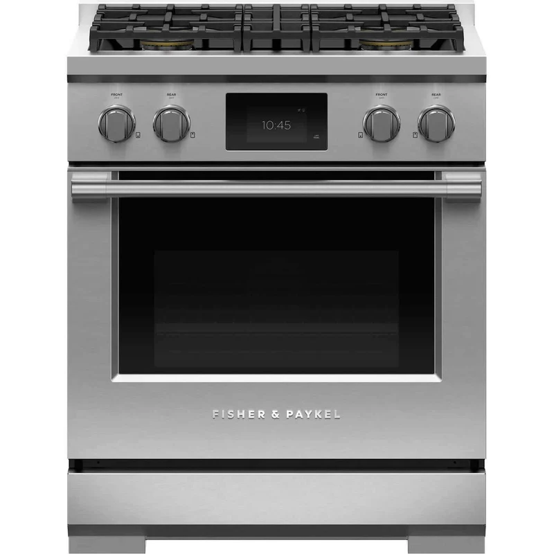 Fisher & Paykel Cuisinière biénergie amovible de 30 po avec 4 brûleurs RDV3-304-L