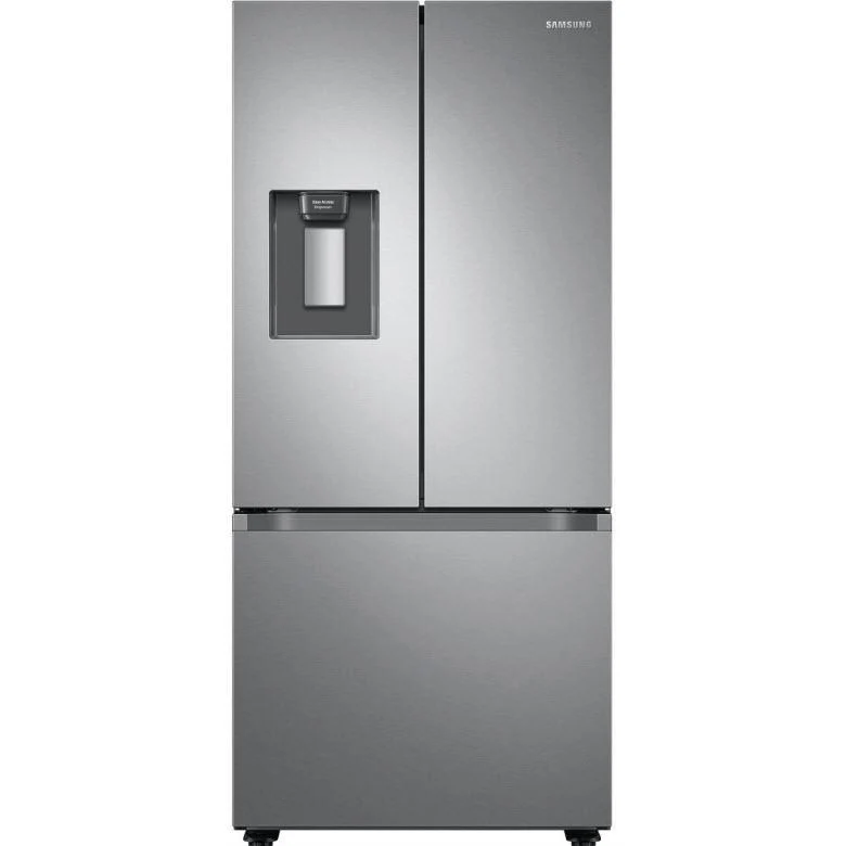 Samsung Réfrigérateur trois portes avec porte à deux battants amovible de 30 po., 22 pi.cu. avec distributeur d'eau externe RF22A4221SR/AA